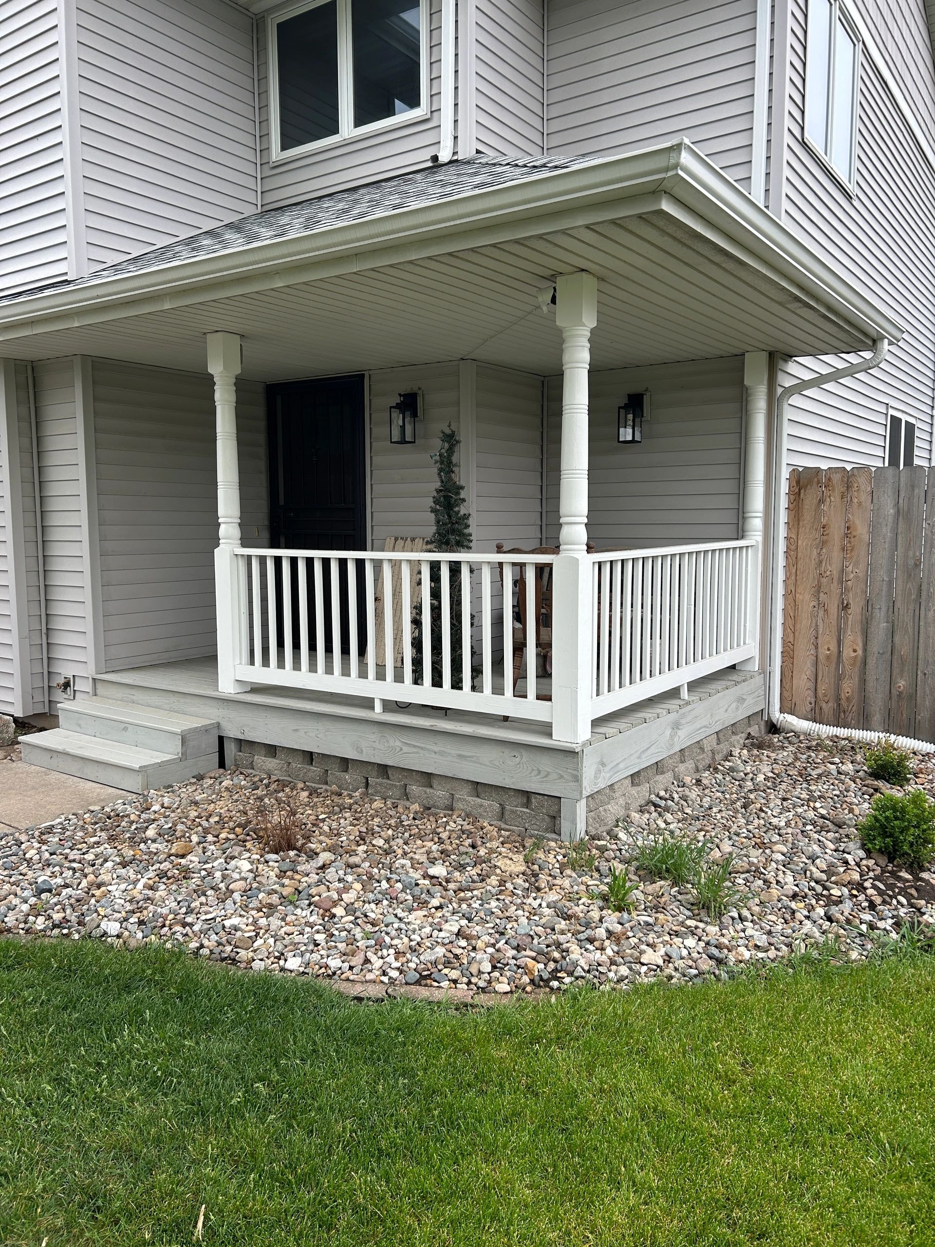 Central Iowa Construction project — front porch